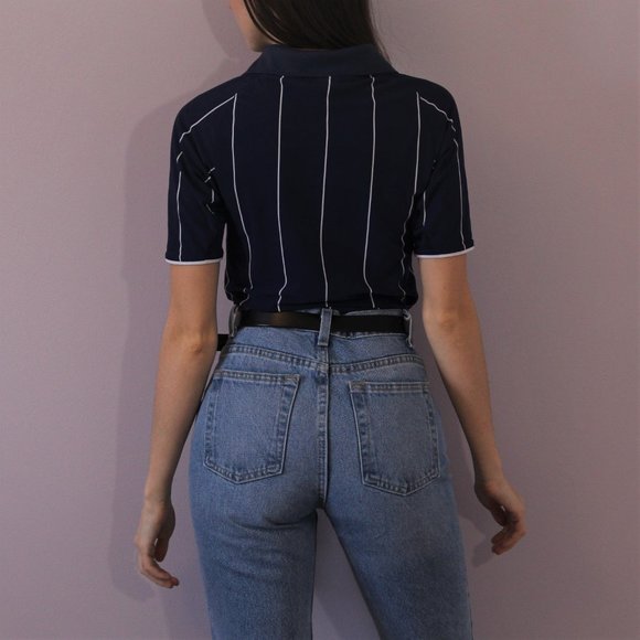 Nike Blue and White Sporty Tee - Picture 3 of 6